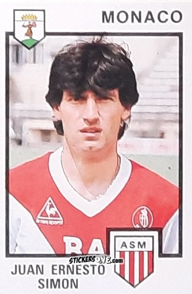 Cromo Juan Ernesto Simon - Football France 1984-1985 n. 141 - Panini
