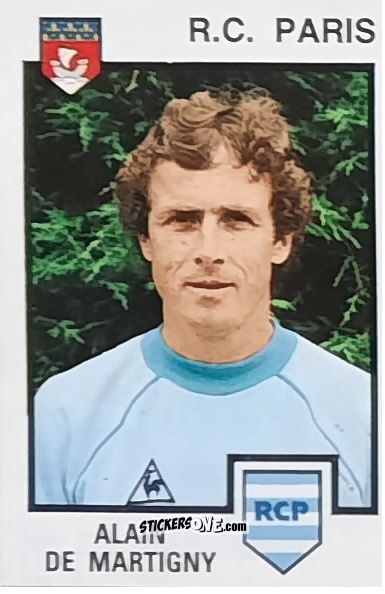 Figurina Alain De Martigny - Football France 1984-1985 n. 197 - Panini