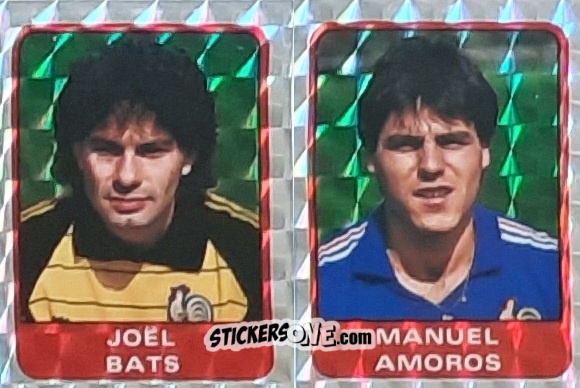 Figurina Joel Bats / Manuel Amoros - Football France 1984-1985 n. 216 - Panini