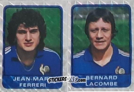 Cromo Jean-Marc Ferreri / Bernard Lacombe - Football France 1984-1985 n. 222 - Panini