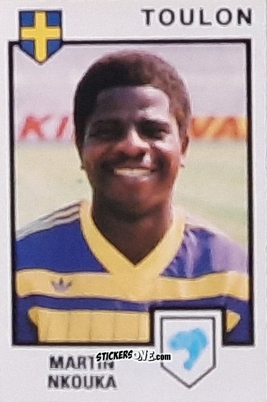 Cromo Martin Nkouka - Football France 1984-1985 n. 306 - Panini
