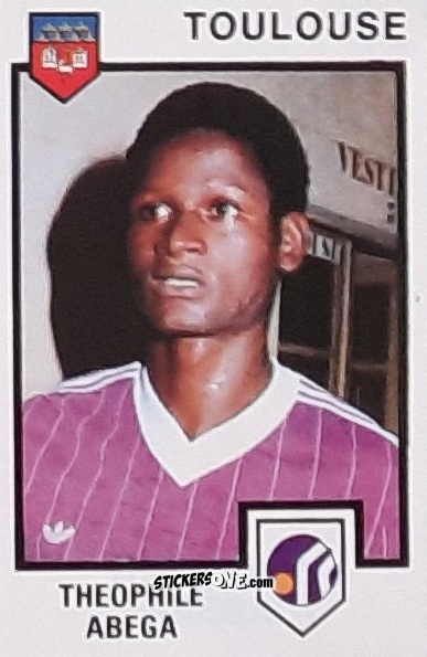 Sticker Theophile Abega - Football France 1984-1985 n. 323 - Panini