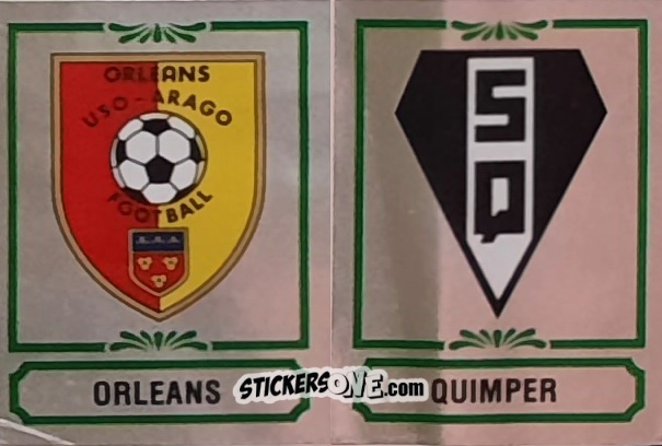 Sticker Ecusson Orleanaise / Stade Quimperois - Football France 1984-1985 n. 348 - Panini