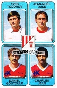 Sticker Yves Todorov / Jean-Noel Duse / Daniel Goutoule / Charles Jean - Football France 1985-1986 n. 426 - Panini