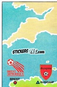 Sticker Map - Football France 1985-1986 n. 1 - Panini