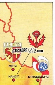 Sticker Map - Football France 1985-1986 n. 4 - Panini
