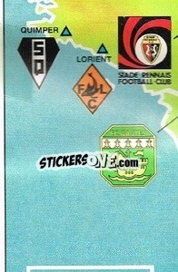 Sticker Map - Football France 1985-1986 n. 5 - Panini