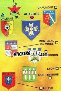 Sticker Map - Football France 1985-1986 n. 7 - Panini