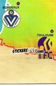 Sticker Map - Football France 1985-1986 n. 10 - Panini