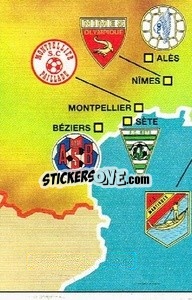 Sticker Map - Football France 1985-1986 n. 11 - Panini