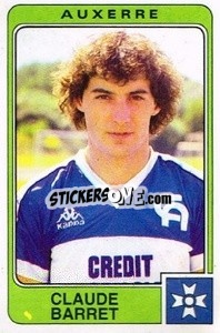 Cromo Claude Barret - Football France 1985-1986 n. 18 - Panini