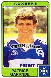 Figurina Patrice Garande - Football France 1985-1986 n. 24 - Panini