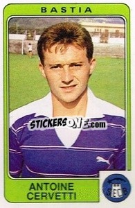 Cromo Antoine Cervetti - Football France 1985-1986 n. 30 - Panini