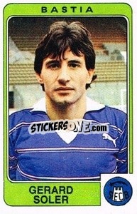 Figurina Gerard Soler - Football France 1985-1986 n. 38 - Panini