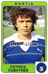 Cromo Patrick Cubaynes - Football France 1985-1986 n. 39 - Panini