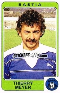 Sticker Thierry Meyer - Football France 1985-1986 n. 40 - Panini
