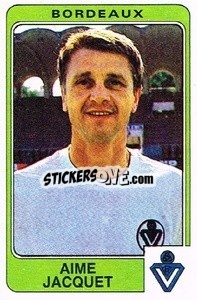 Sticker Aime Jacquet - Football France 1985-1986 n. 43 - Panini