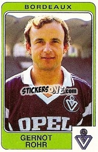 Sticker Gernot Rohr - Football France 1985-1986 n. 48 - Panini