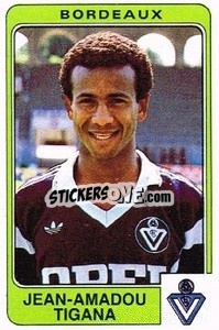 Sticker Jean-Amadou Tigana - Football France 1985-1986 n. 51 - Panini