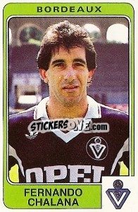 Sticker Fernando Chalana - Football France 1985-1986 n. 52 - Panini