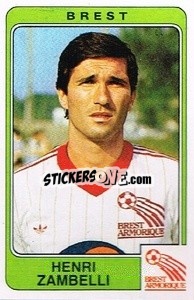 Sticker Henri Zambelli - Football France 1985-1986 n. 60 - Panini