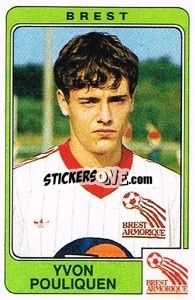 Sticker Yvon Pouliquen - Football France 1985-1986 n. 63 - Panini