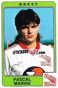 Sticker Pascal marini - Football France 1985-1986 n. 69 - Panini