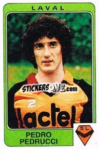 Sticker Pedro Pedrucci - Football France 1985-1986 n. 83 - Panini