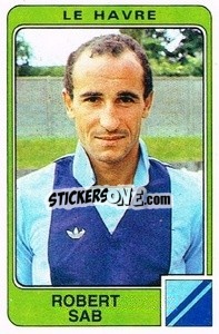 Cromo Robert Sab - Football France 1985-1986 n. 92 - Panini