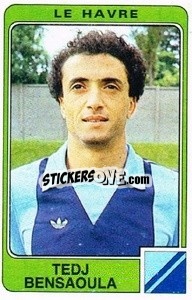 Sticker Tedj Bensaoula - Football France 1985-1986 n. 98 - Panini
