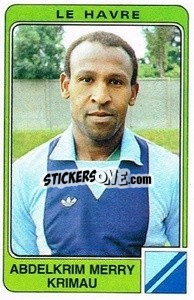 Sticker Abdelkrim Merry Krimau - Football France 1985-1986 n. 99 - Panini