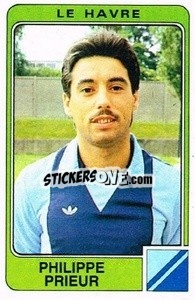 Sticker Philippe Prieur - Football France 1985-1986 n. 100 - Panini