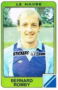 Sticker Bernard Romby - Football France 1985-1986 n. 101 - Panini
