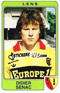 Sticker Didier Senac - Football France 1985-1986 n. 107 - Panini
