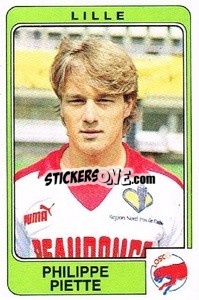Sticker Philippe Piette - Football France 1985-1986 n. 126 - Panini