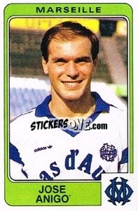 Sticker Jose Anigo - Football France 1985-1986 n. 135 - Panini