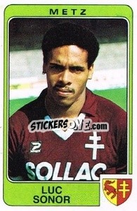 Cromo Luc Sonor - Football France 1985-1986 n. 150 - Panini