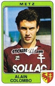 Sticker Alain Colombo - Football France 1985-1986 n. 151 - Panini