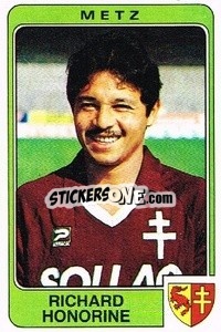 Figurina Richard Honorine - Football France 1985-1986 n. 153 - Panini