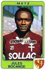 Cromo Jules Bocande - Football France 1985-1986 n. 159 - Panini