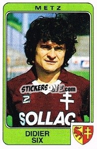 Sticker Didier Six - Football France 1985-1986 n. 160 - Panini