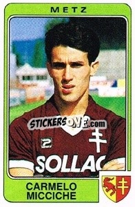 Sticker Carmelo Micciche - Football France 1985-1986 n. 162 - Panini