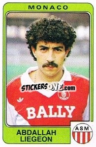 Figurina Abdallah Liegeon - Football France 1985-1986 n. 165 - Panini