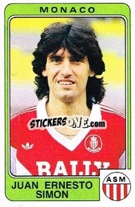 Sticker Juan Ernesto Simon - Football France 1985-1986 n. 167 - Panini