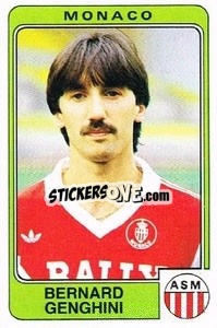 Sticker Benrard Genghini - Football France 1985-1986 n. 172 - Panini