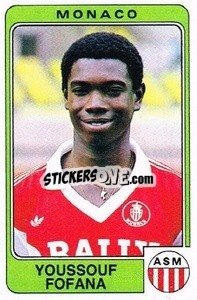 Sticker Youssouf Fofana - Football France 1985-1986 n. 175 - Panini