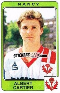 Sticker Albert Cartier - Football France 1985-1986 n. 181 - Panini