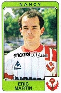 Sticker Eric Martin - Football France 1985-1986 n. 186 - Panini