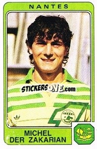 Figurina Michel Der Zakarian - Football France 1985-1986 n. 197 - Panini