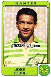 Figurina Jose Toure - Football France 1985-1986 n. 203 - Panini